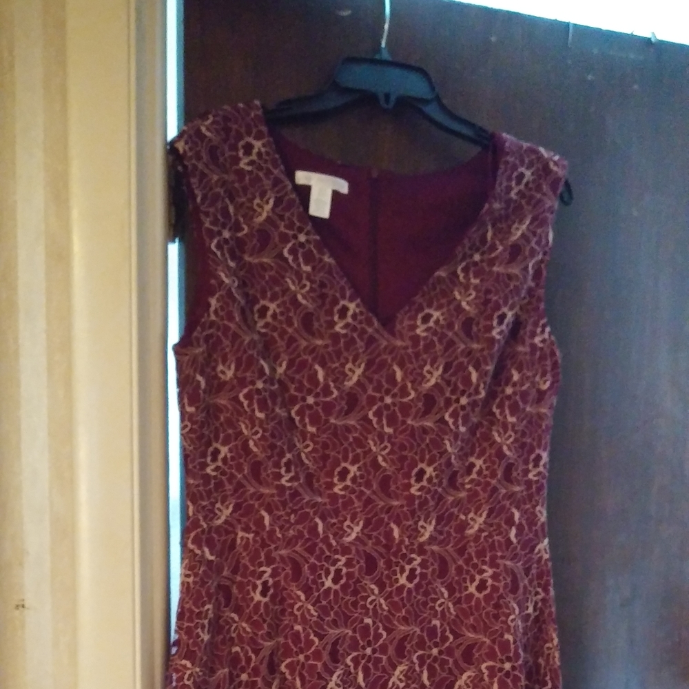 Beautiful maroon lace dress